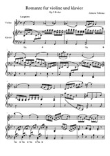 Romance for violin and piano in B flat major